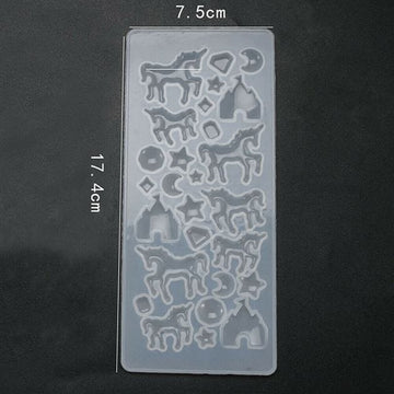 My Store Silicon Mould MULTI CAVITY FAIRY HORSE MOULD