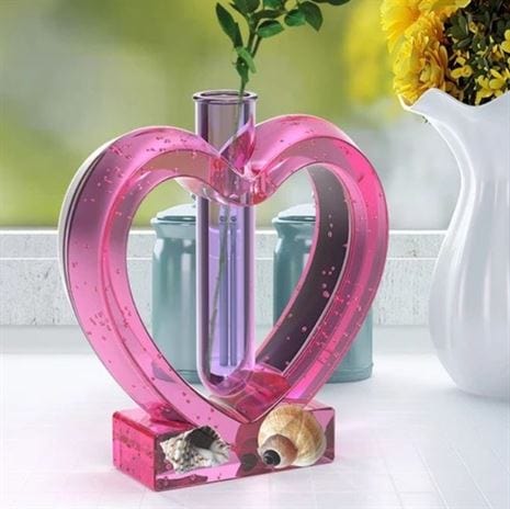 My Store Silicon Mould HEART RESIN PLANTER MOULD