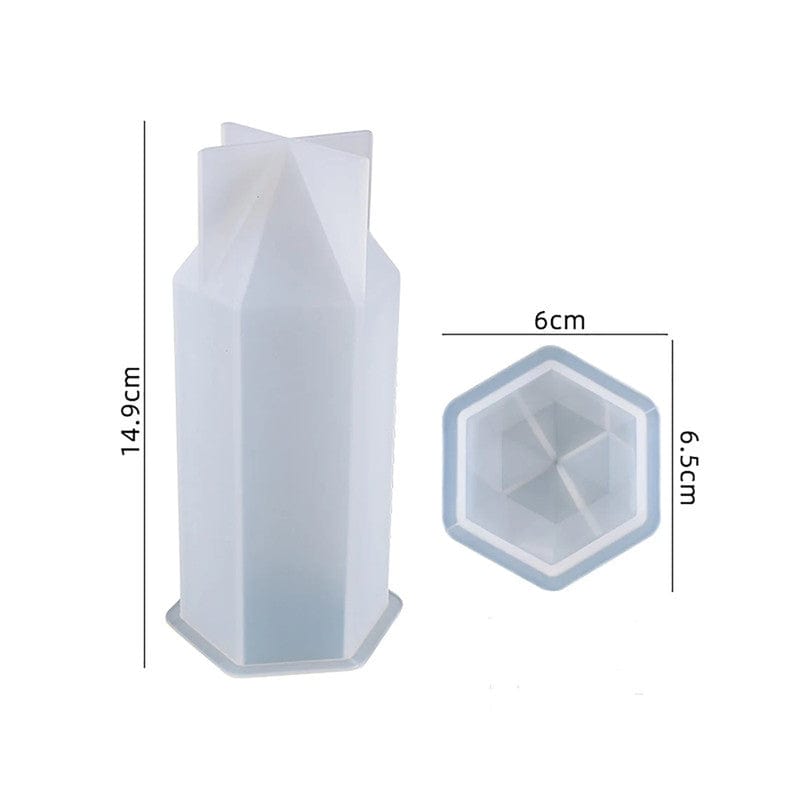 My Store Silicon Mould MEDIUM HEXAGON CANDLE MOULD