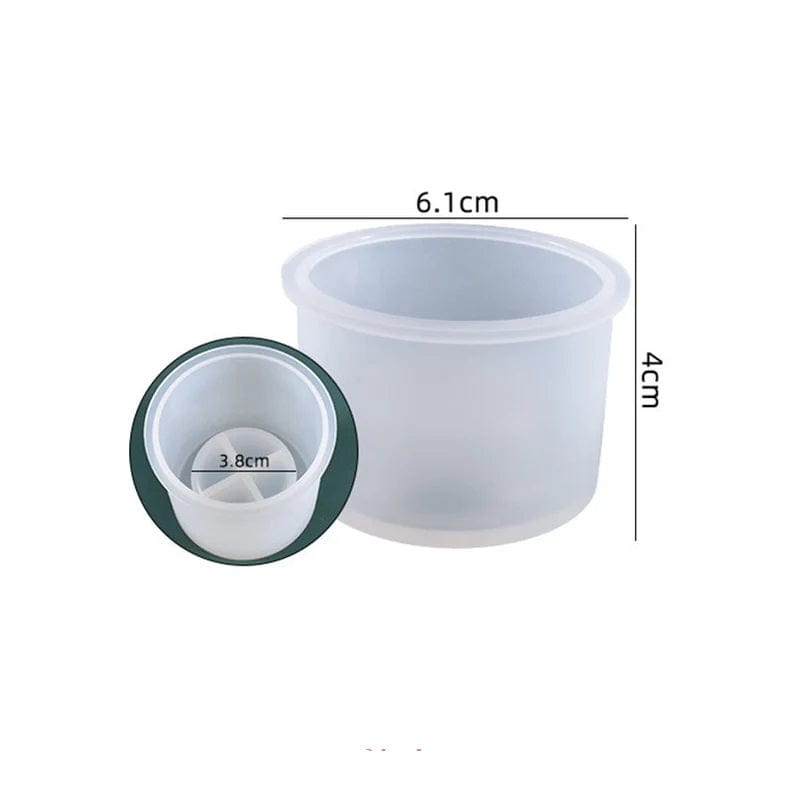 My Store Silicon Mould SMALL CYLINDER T-LIGHT HOLDER MOULD