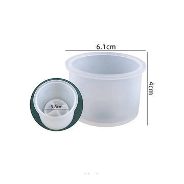 My Store Silicon Mould SMALL CYLINDER T-LIGHT HOLDER MOULD