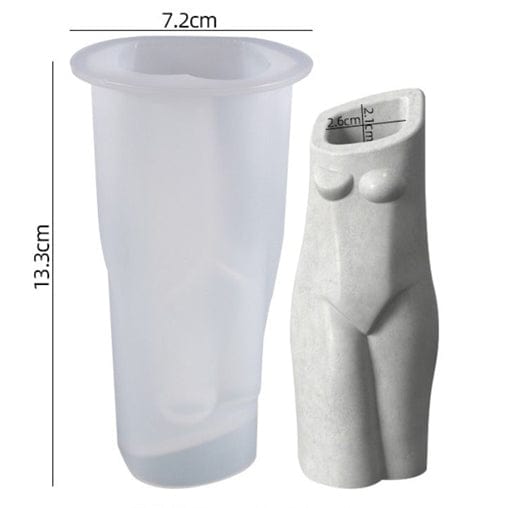 My Store Silicon Mould STANDING LADY FLOWER VASE D1 MOULD