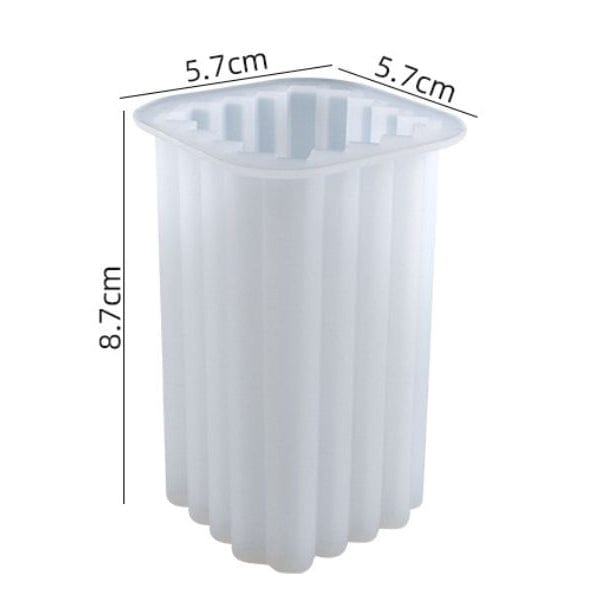 My Store Silicon Mould SQUARE STRIPE CANDLE MOULD