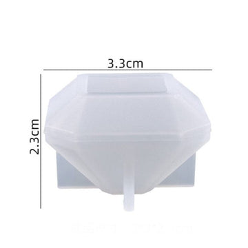 My Store Silicon Mould DIAMOND CUT KNOB & PAPER WEIGHT D04 MOULD