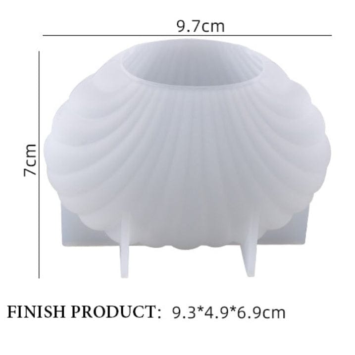 My Store Silicon Mould BIG SHELL CANDLE MOULD
