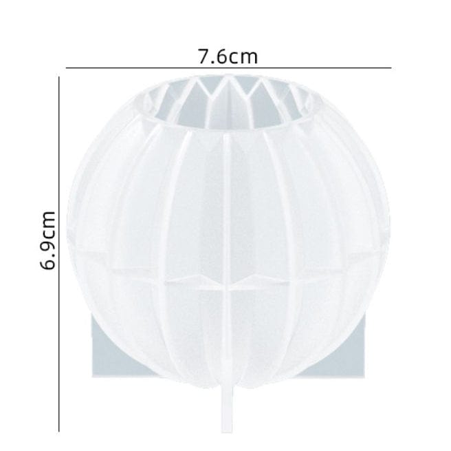 My Store Silicon Mould ROUND MODAK DESIGNER CANDLE MOULD