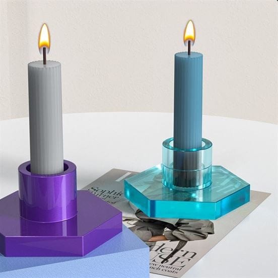 My Store Silicon Mould HEXAGON BASE CANDLE HOLDER MOULD