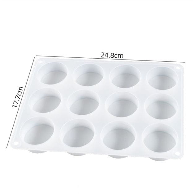 My Store Silicon Mould 12 CAVITY ROUND MOULD