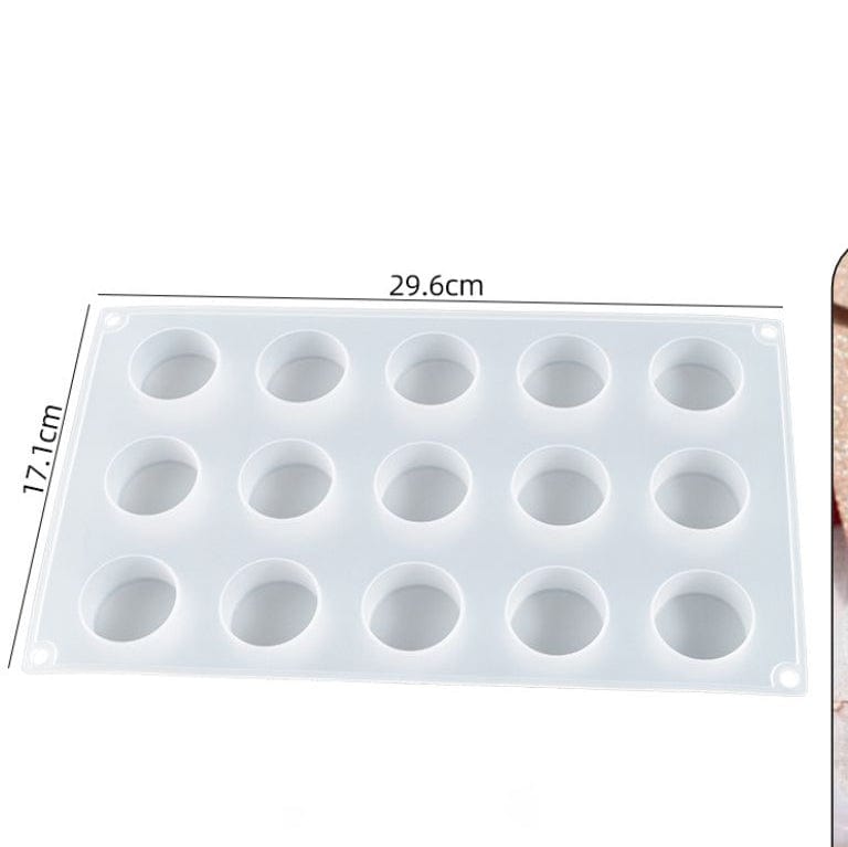 My Store Silicon Mould 15 CAVITY ROUND MOULD