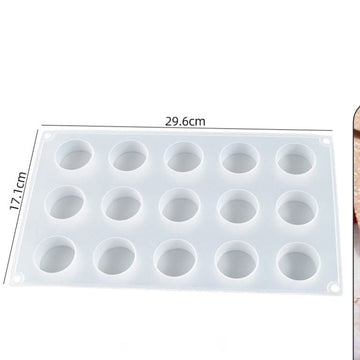 My Store Silicon Mould 15 CAVITY ROUND MOULD
