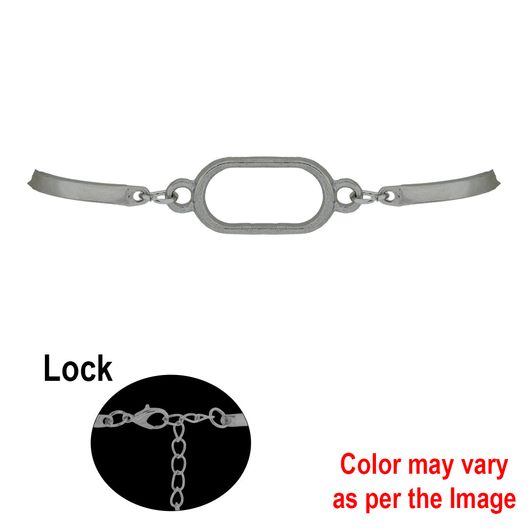 1Pc Oval Bracelet Bezels