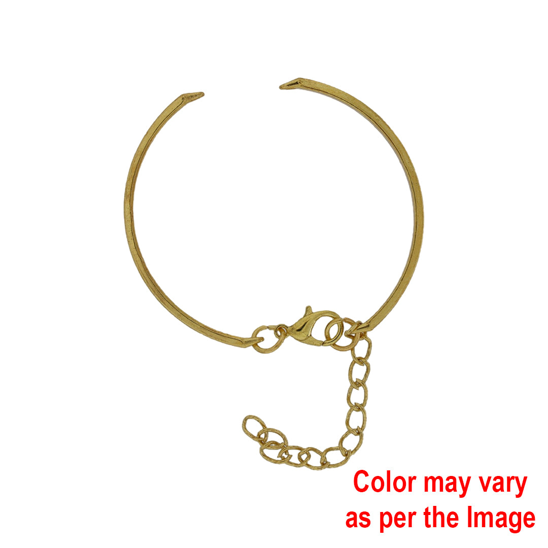 5Pcs Cuff Bracelet with Adjustable Chain