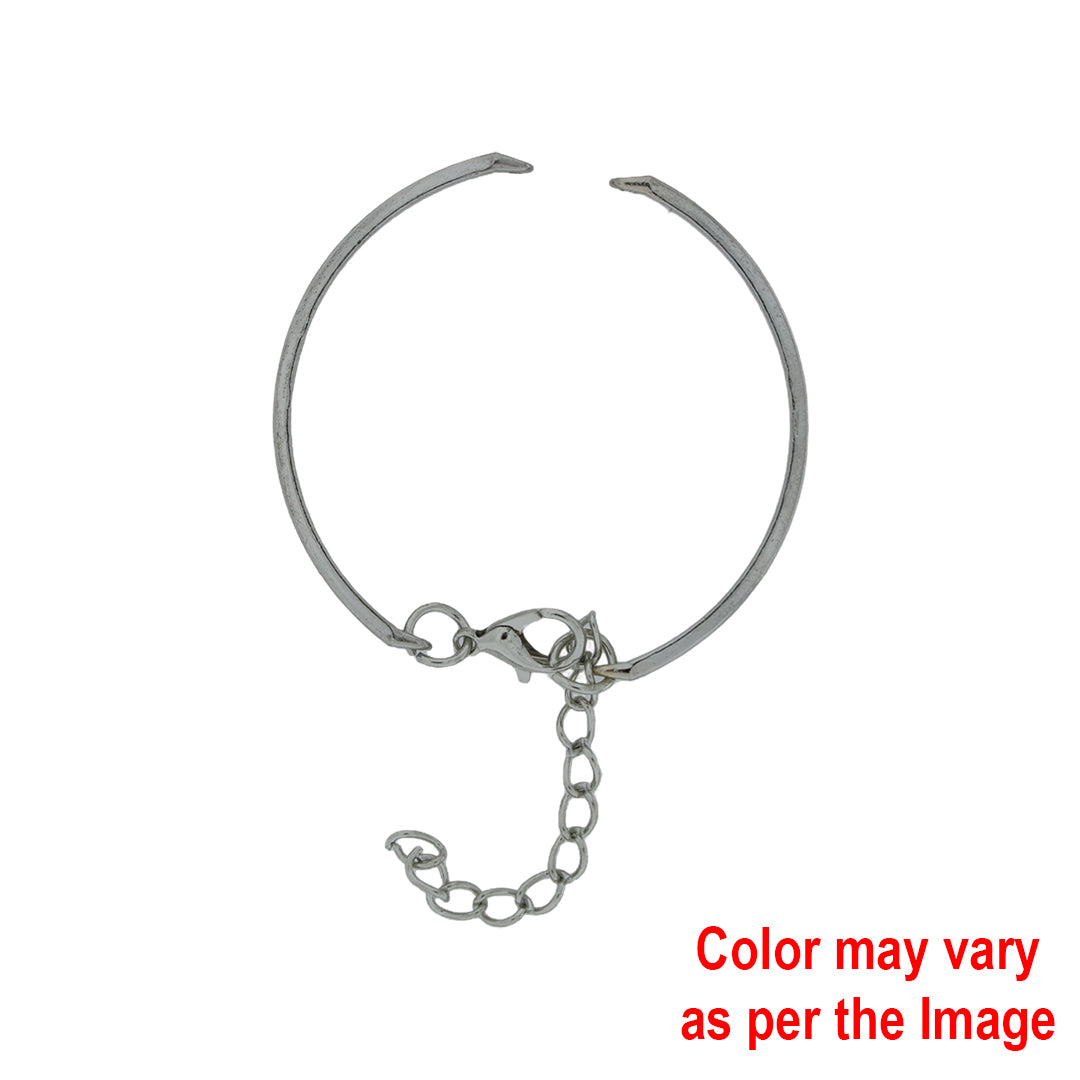 5Pcs Cuff Bracelet with Adjustable Chain