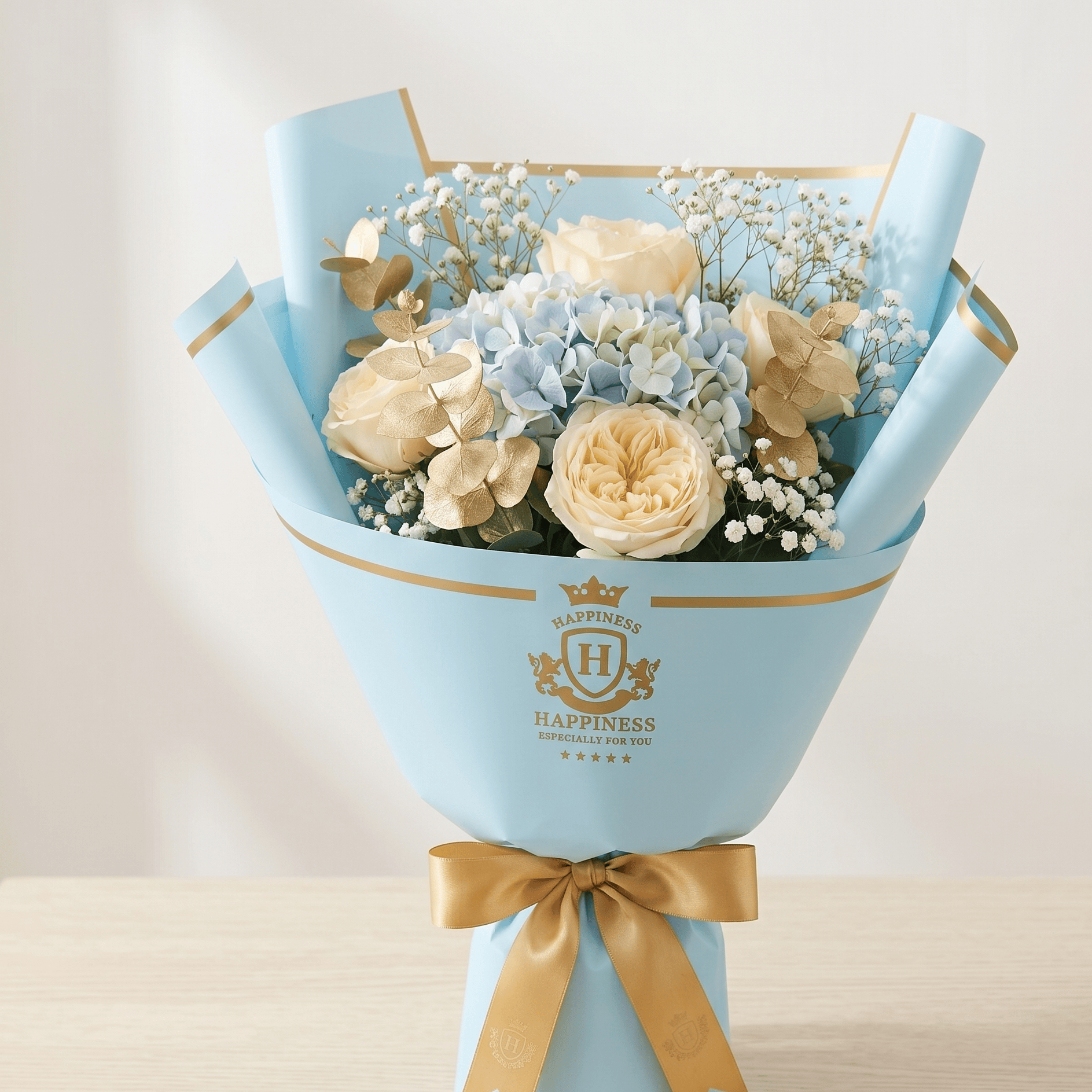 Crafteria Plain Color Bouquet Paper (White, Black, Pastel Purple, Olive, Green, Cherry, Pale Turquoise)