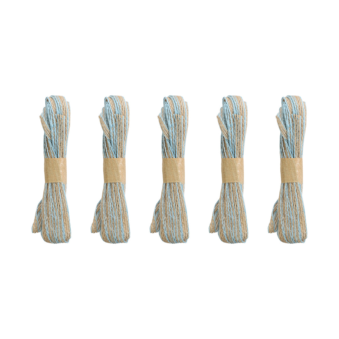 Blue & Natural Twine Thread Bundles
