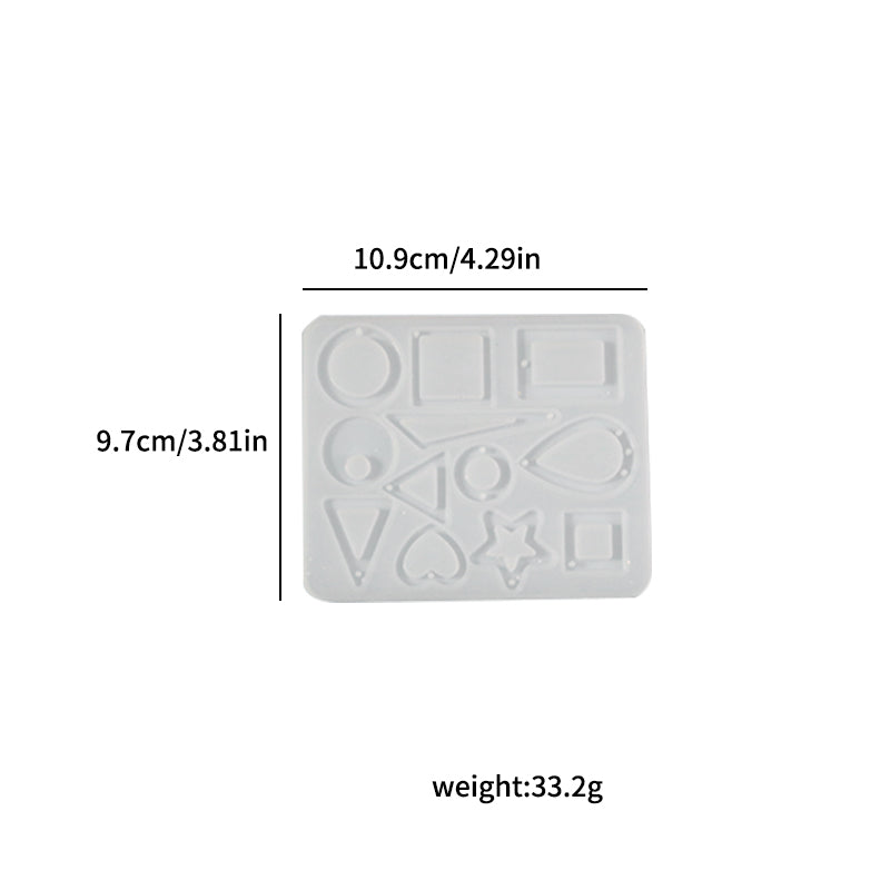 12 Cavity Jewellery Pendant & Keychain Mould