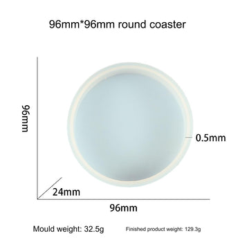 4" Round 24mm Deep Coaster Mould
