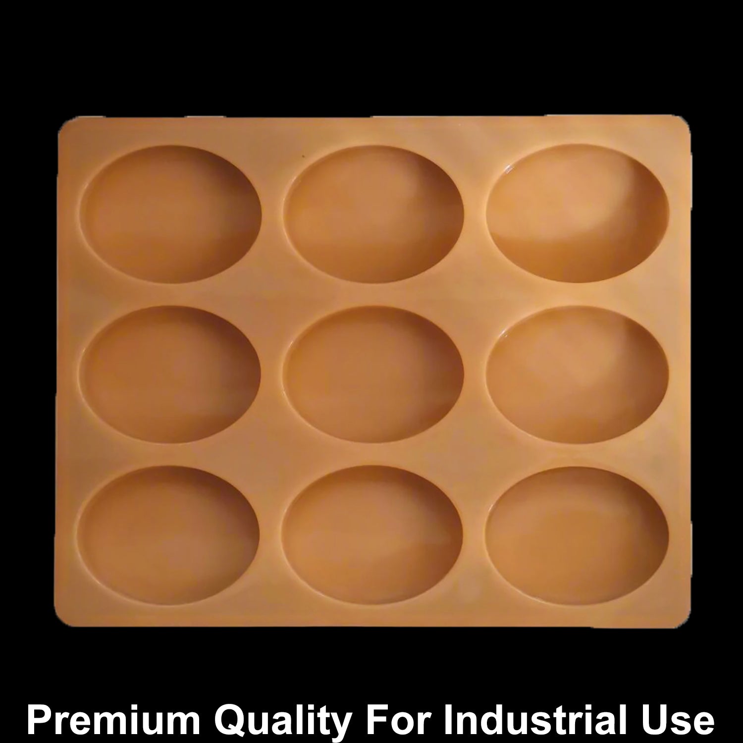 9 Cavity Oval 80gms silicon soap mould
