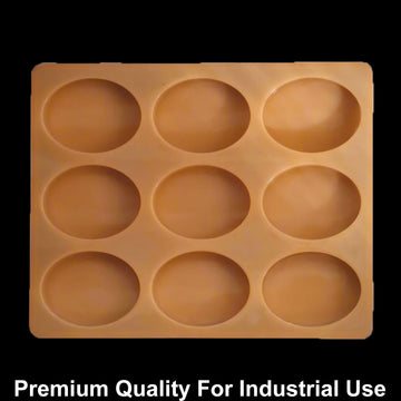 9 Cavity Oval 80gms silicon soap mould