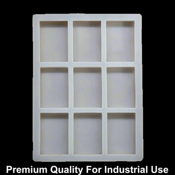 9 Cavity Rectangle 95gms silicon soap mould