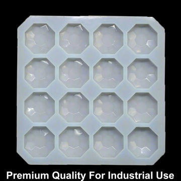 16 Cavity Diamond 50gms silicon soap mould
