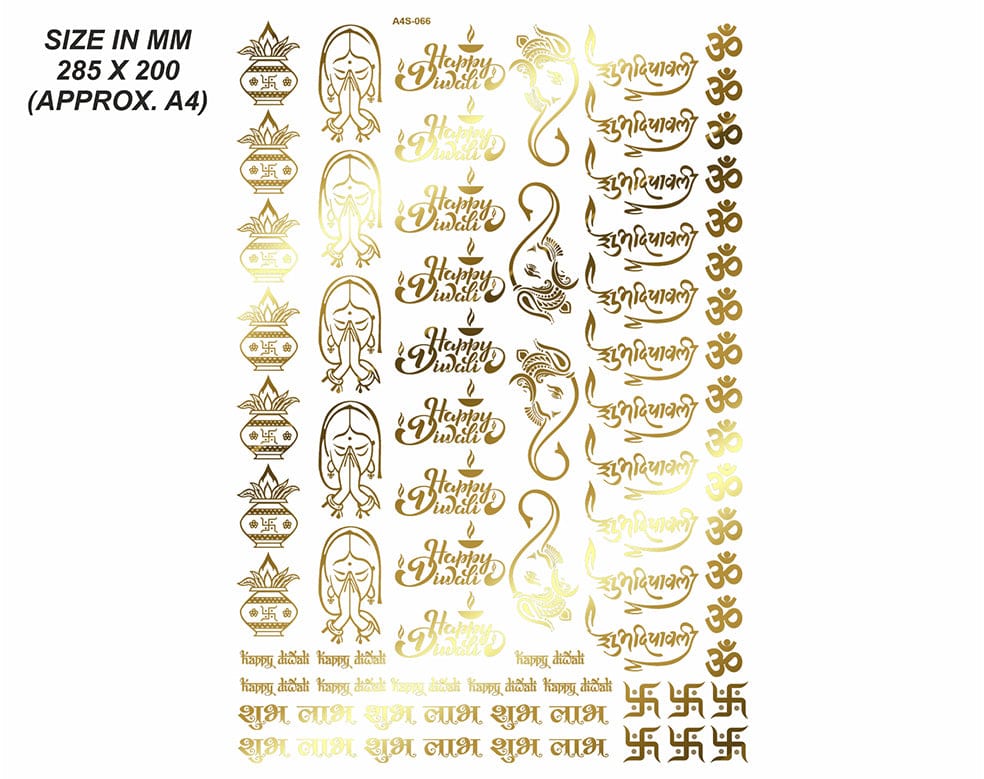 My Store STICKER SHEET NEW EMBOSS STICKER D18