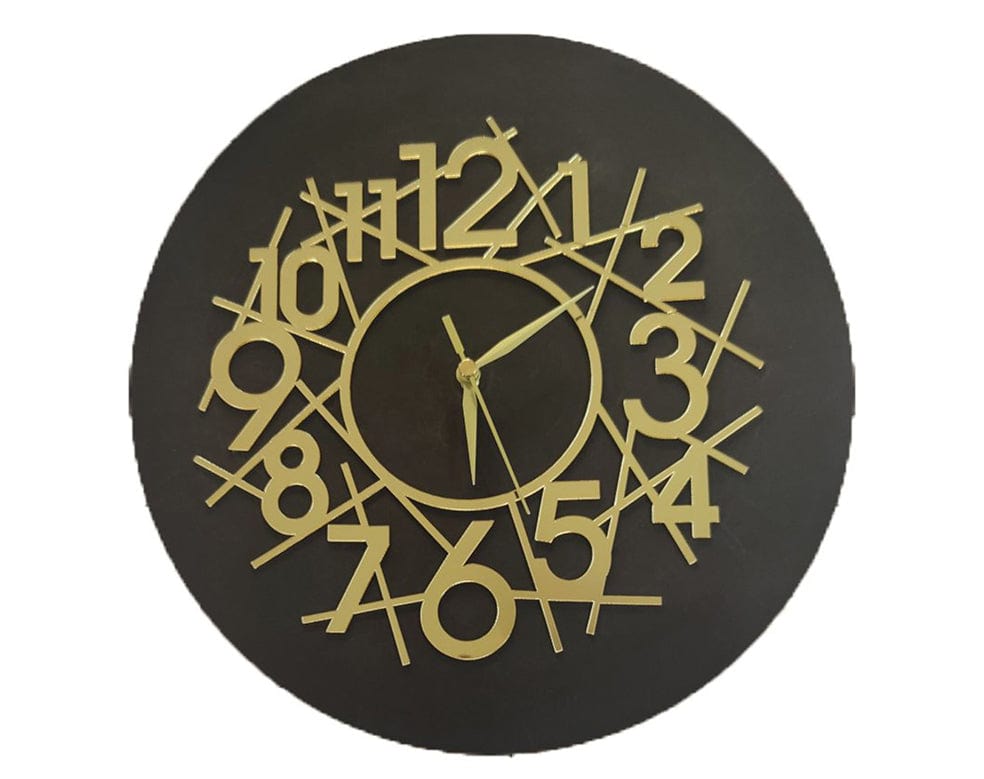 My Store ACRYLIC CUTOUT GOLD CLOCK ACRYLIC CUTOUT 024