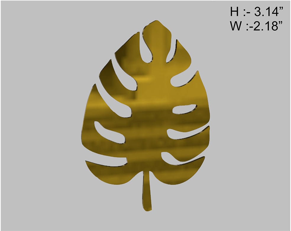 My Store ACRYLIC CUTOUT TROPICAL LEAF (6PCS/PKT) ACRYLIC CUTOUT