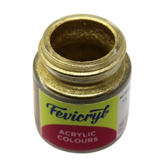 Crafteria Gold Acrylic Metallic Powder Colour 5Gram