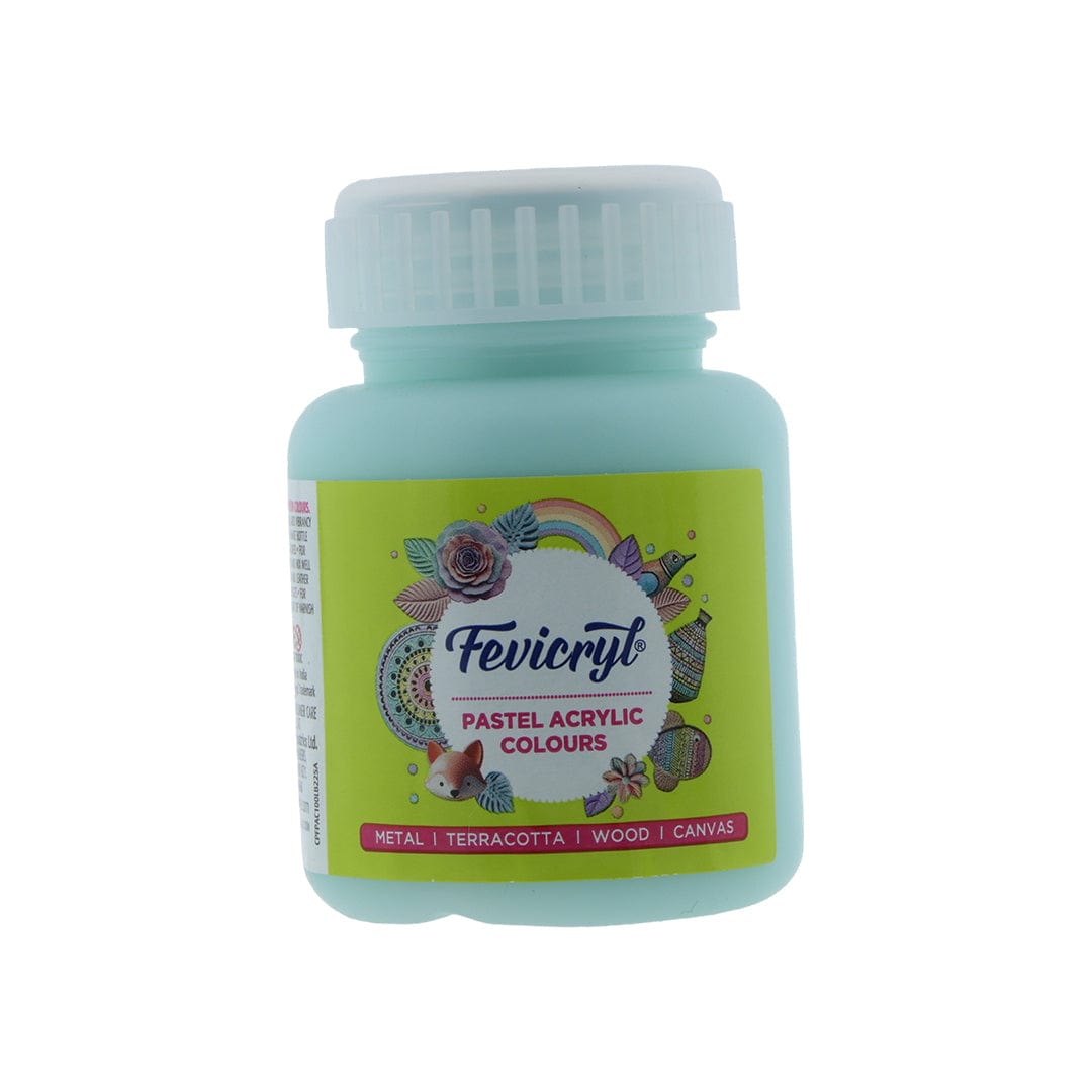 Crafteria Aqua Blue Fevicryl Pastel Acrylic Colour 100Ml