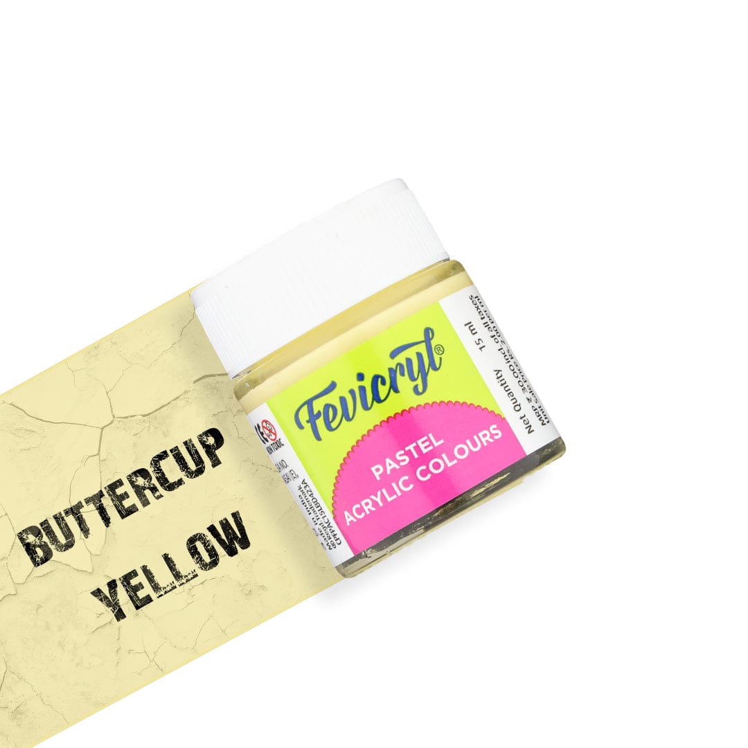 Crafteria Aqua Blue Fevicryl Pastel Acrylic Colour 15Ml