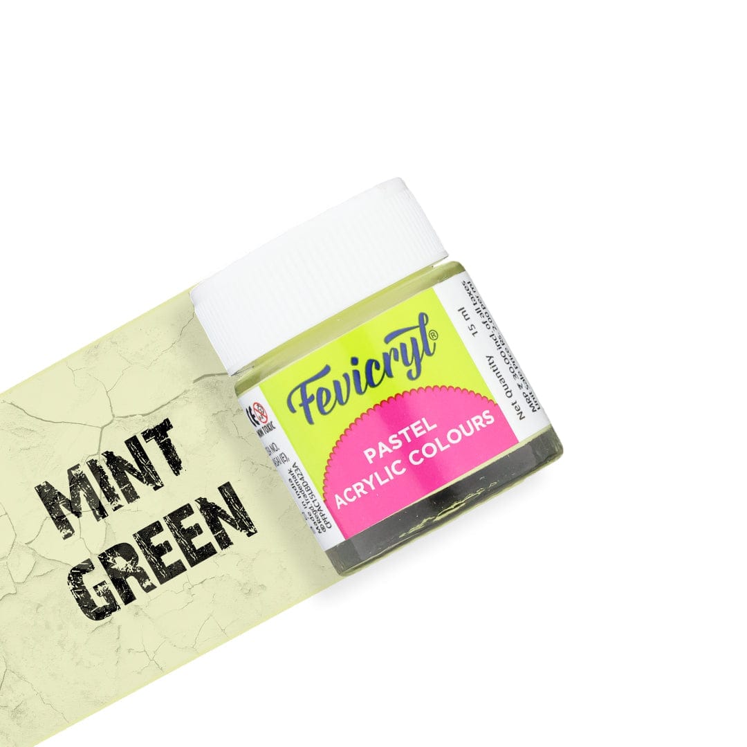 Crafteria Mint Green Fevicryl Pastel Acrylic Colour 15Ml