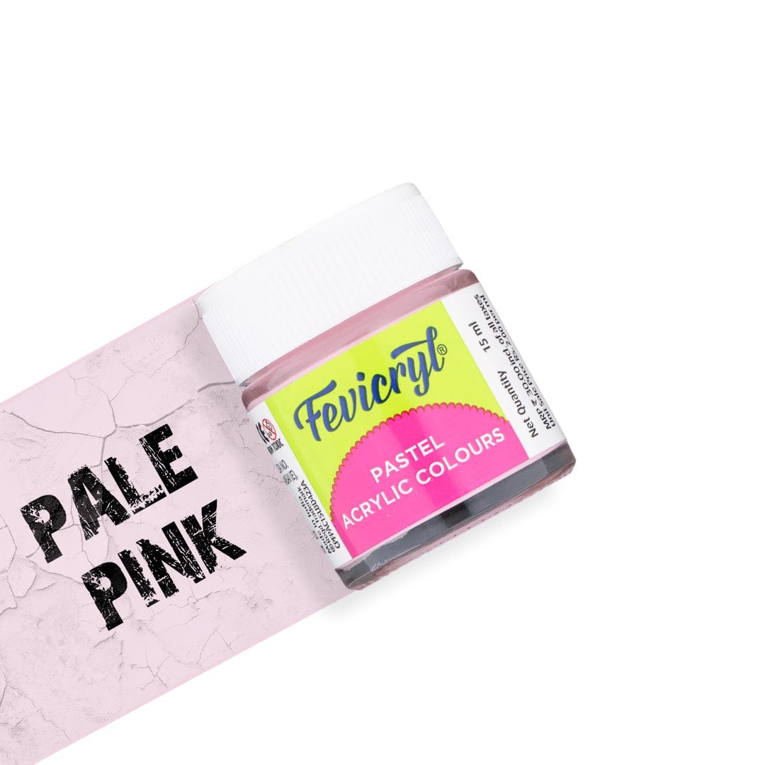Crafteria Pale Pink Fevicryl Pastel Acrylic Colour 15Ml