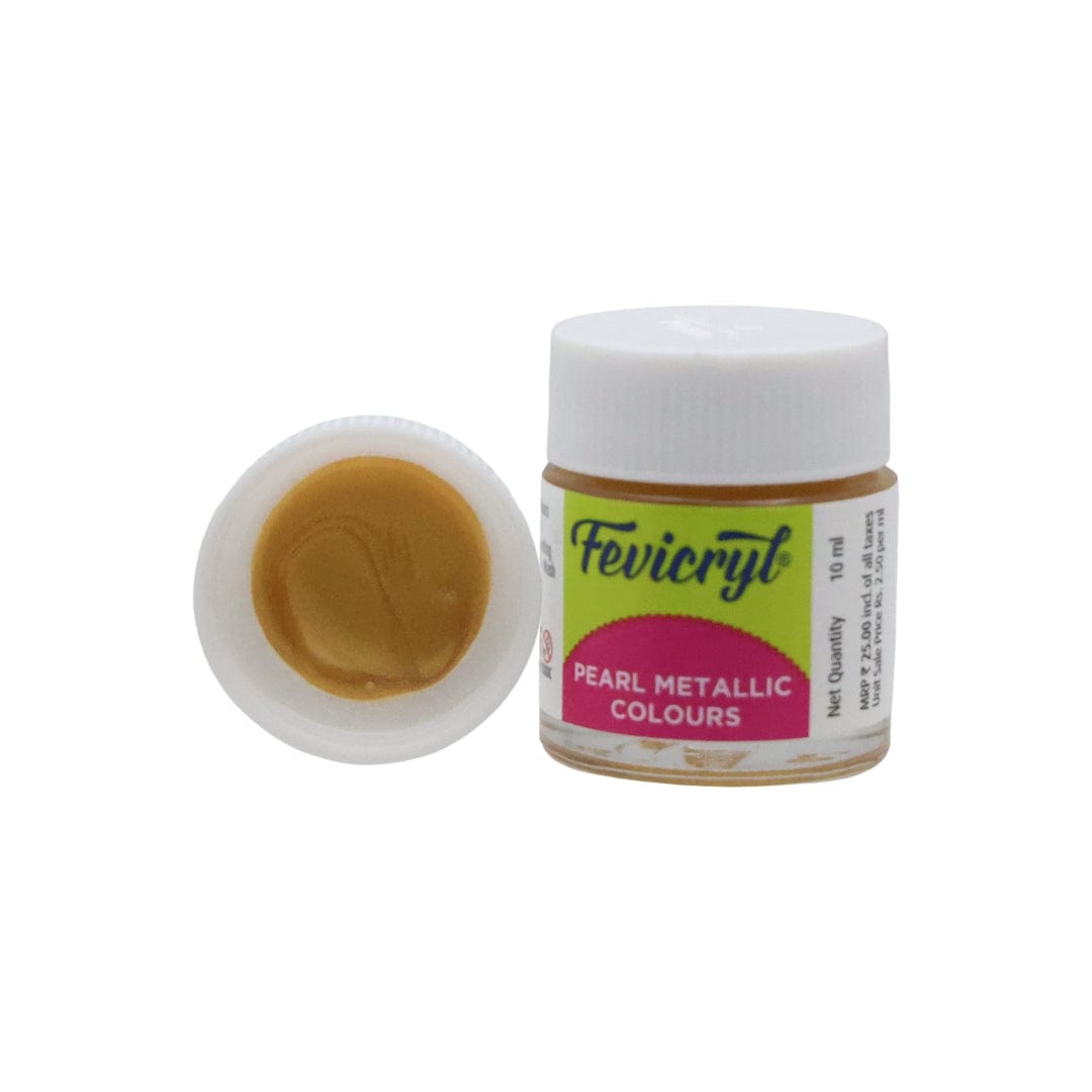 Pidilite Silver Pidilite Fevicryl Acrylic Colours Pearl Metallic 10ml