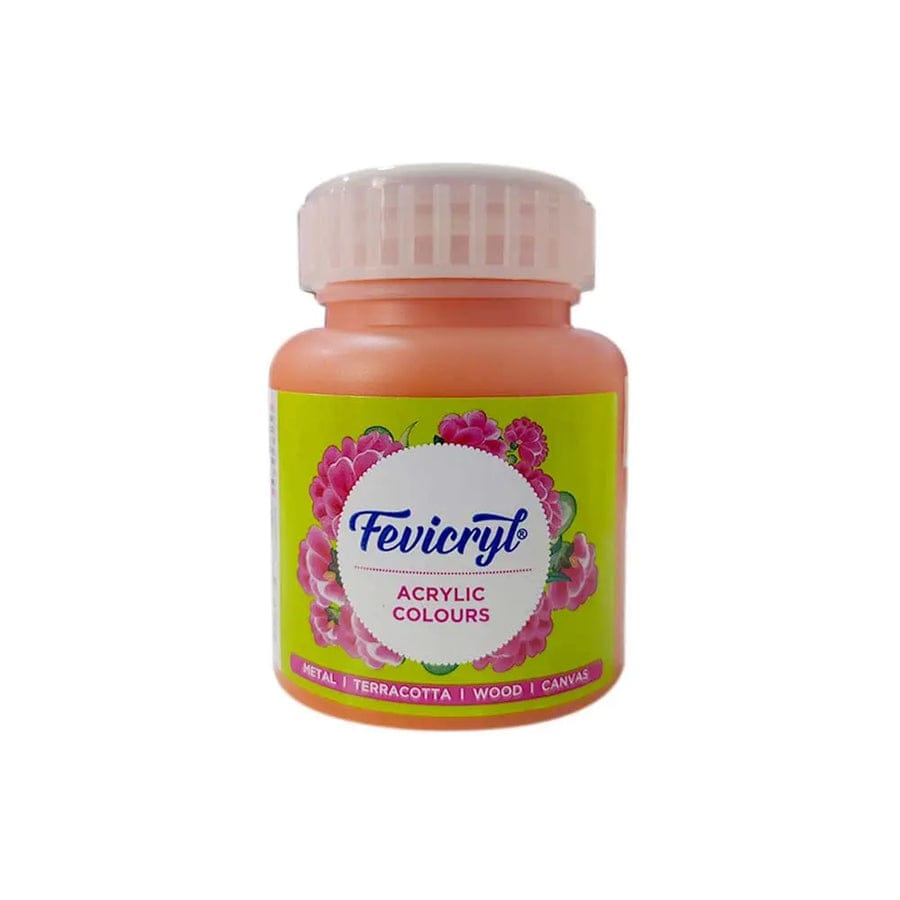 Crafteria Orange Pidilite Fevicryl Acrylic Colours 100ml