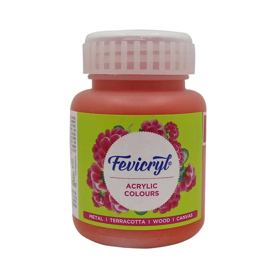 Crafteria Vermilion Pidilite Fevicryl Acrylic Colours 100ml