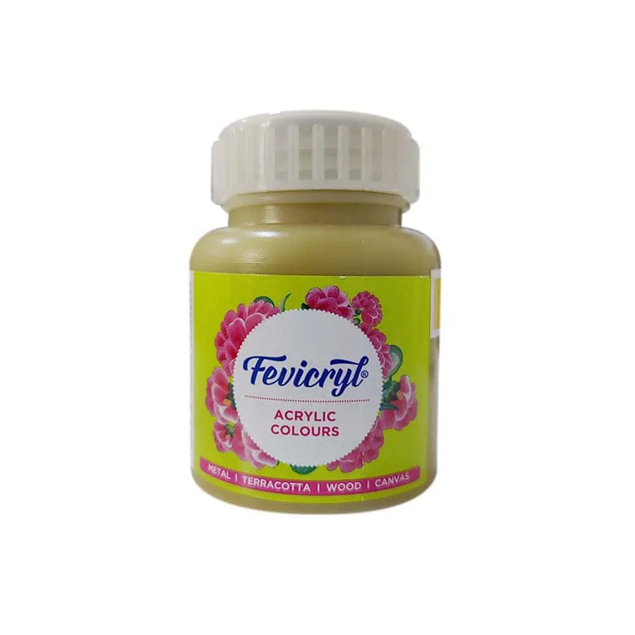 Crafteria Yellow Ochre Pidilite Fevicryl Acrylic Colours 100ml