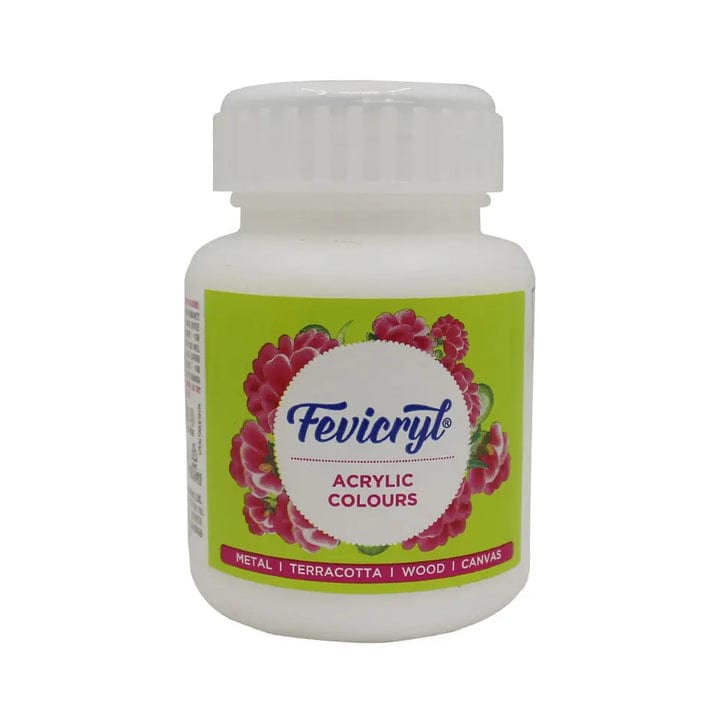 Crafteria White Pidilite Fevicryl Acrylic Colours 100ml