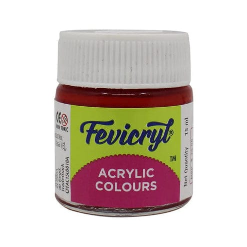 Crafteria Crimson Pidilite Fevicryl Acrylic Colours 15ml