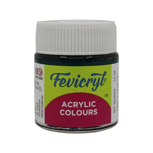 Crafteria Dark Green Pidilite Fevicryl Acrylic Colours 15ml