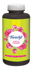 Crafteria Black Pidilite Fevicryl Acrylic Colours 1 Litre