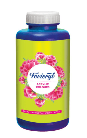 Crafteria Ultramarine Pidilite Fevicryl Acrylic Colours 1 Litre