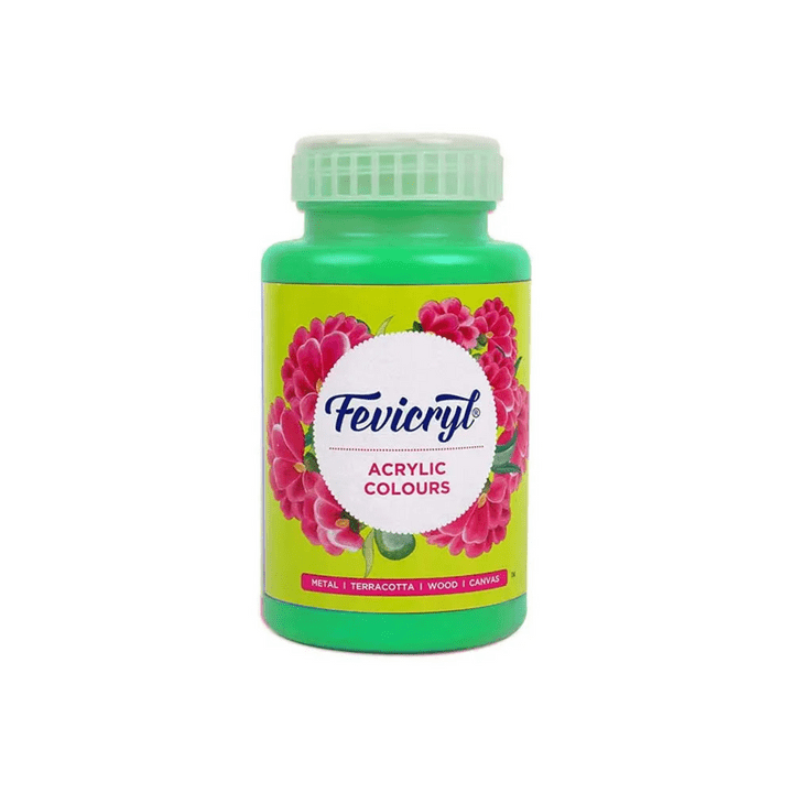 Crafteria Neon Green Pidilite Fevicryl Acrylic Colours 500ml