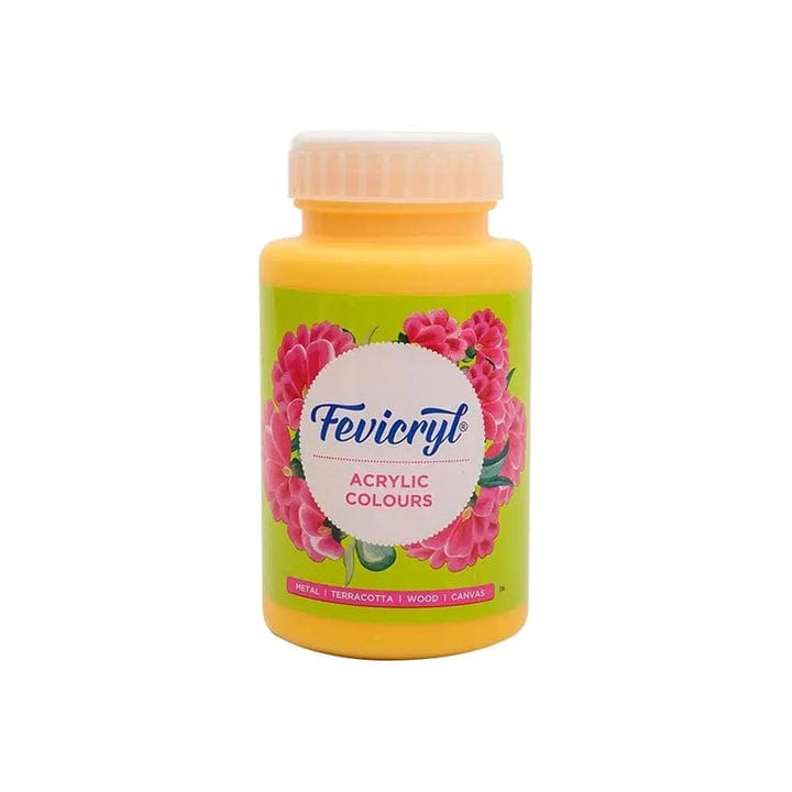 Crafteria Chrome Yellow Pidilite Fevicryl Acrylic Colours 500ml