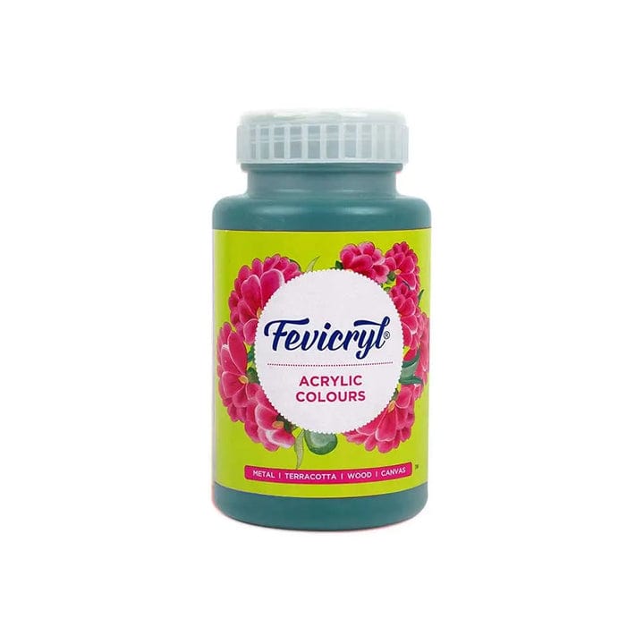 Crafteria Dark Green Pidilite Fevicryl Acrylic Colours 500ml