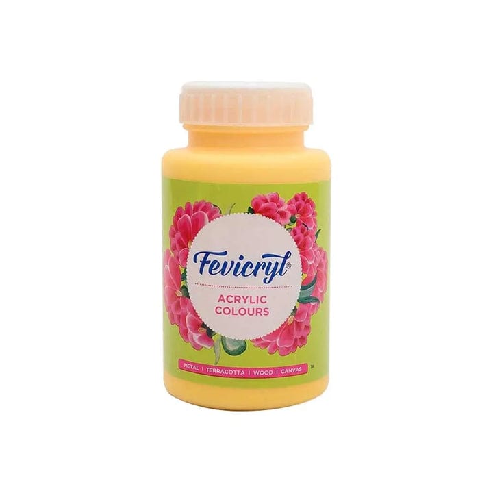 Crafteria Golden Yellow Pidilite Fevicryl Acrylic Colours 500ml