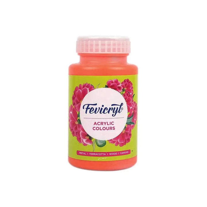 Crafteria Orange Pidilite Fevicryl Acrylic Colours 500ml