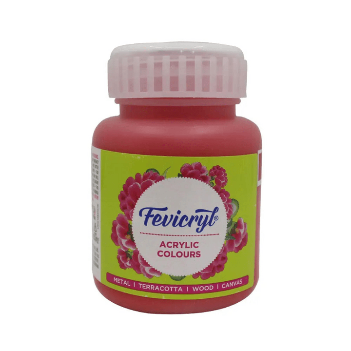 Crafteria Coral Red Pidilite Fevicryl Acrylic Colours 500ml