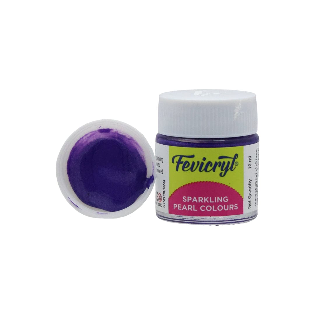 Pidilite Violet Pidilite Fevicryl Acrylic Colours Sparkling Pearl 10ml