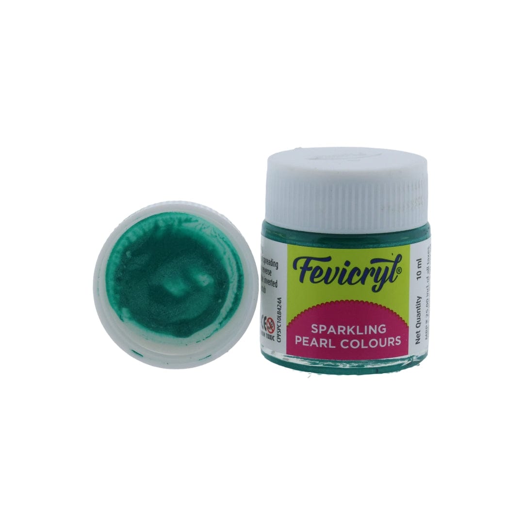 Pidilite Emerald Green Pidilite Fevicryl Acrylic Colours Sparkling Pearl 10ml